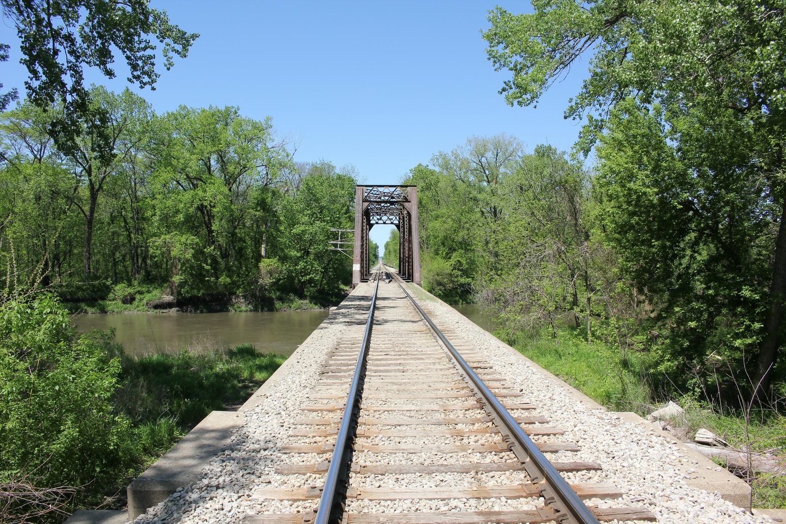 Looking west